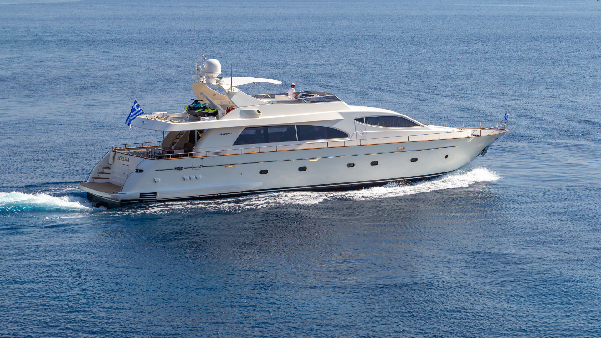 Experience 'Efmaria': Luxurious Falcon 86 Yacht Charter