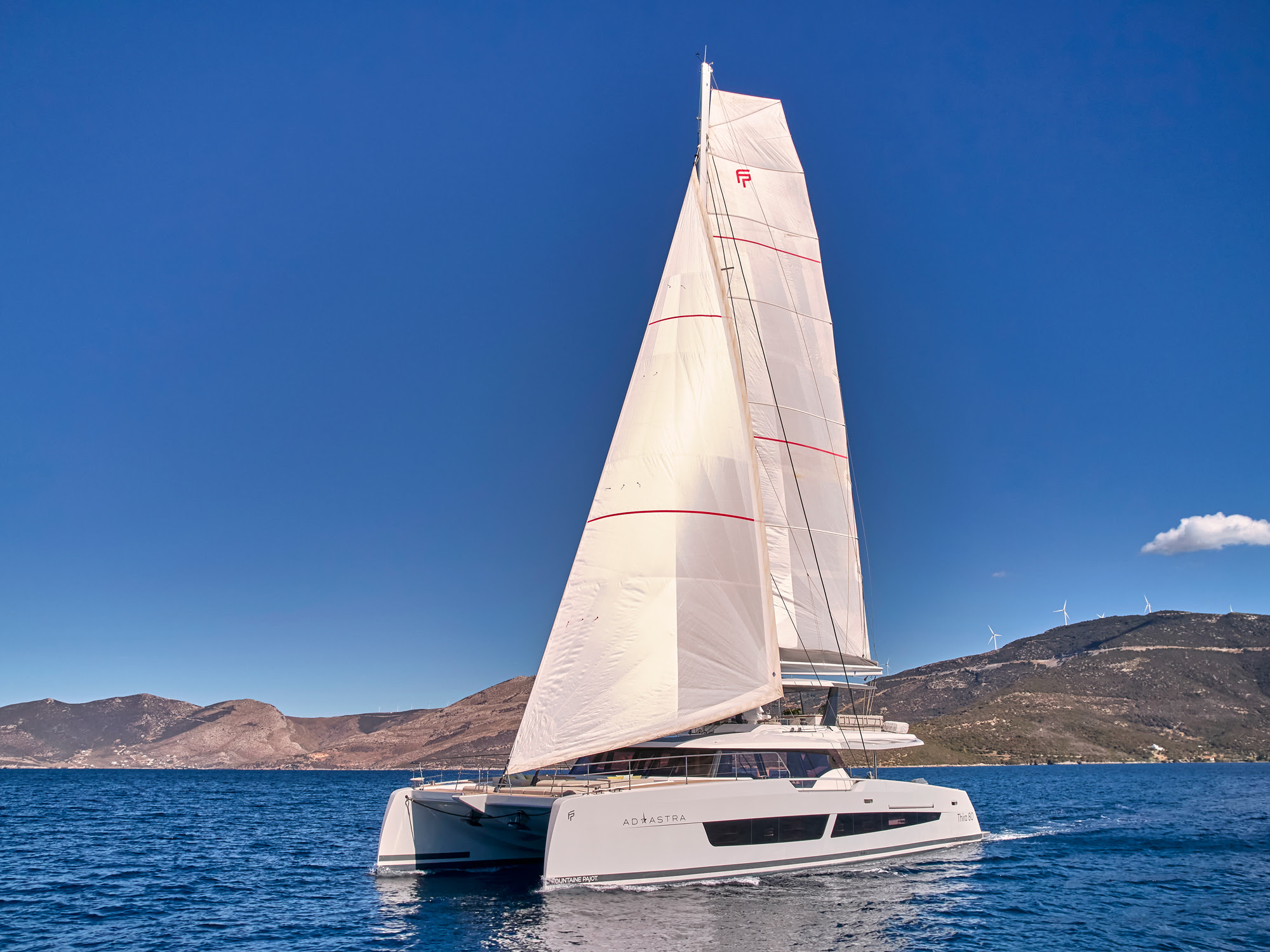 Sail Through Greece in Luxury with AD ASTRA Thira 80 Yacht Charter