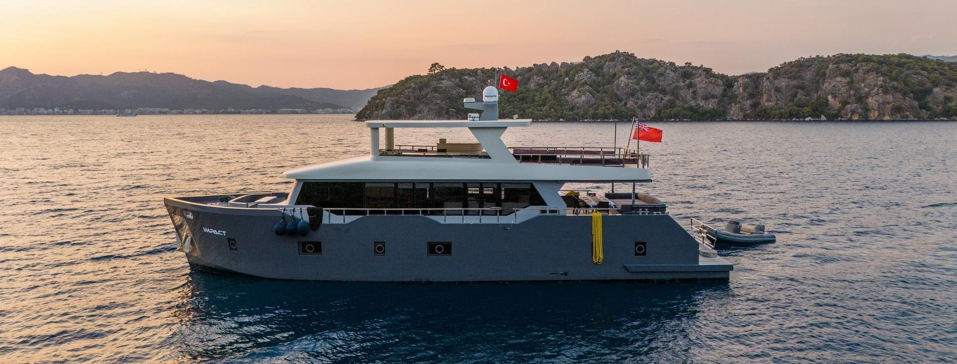 Discover the 24 MT Trawler Impact – Your Perfect Yacht Charter in Turkey for 2025