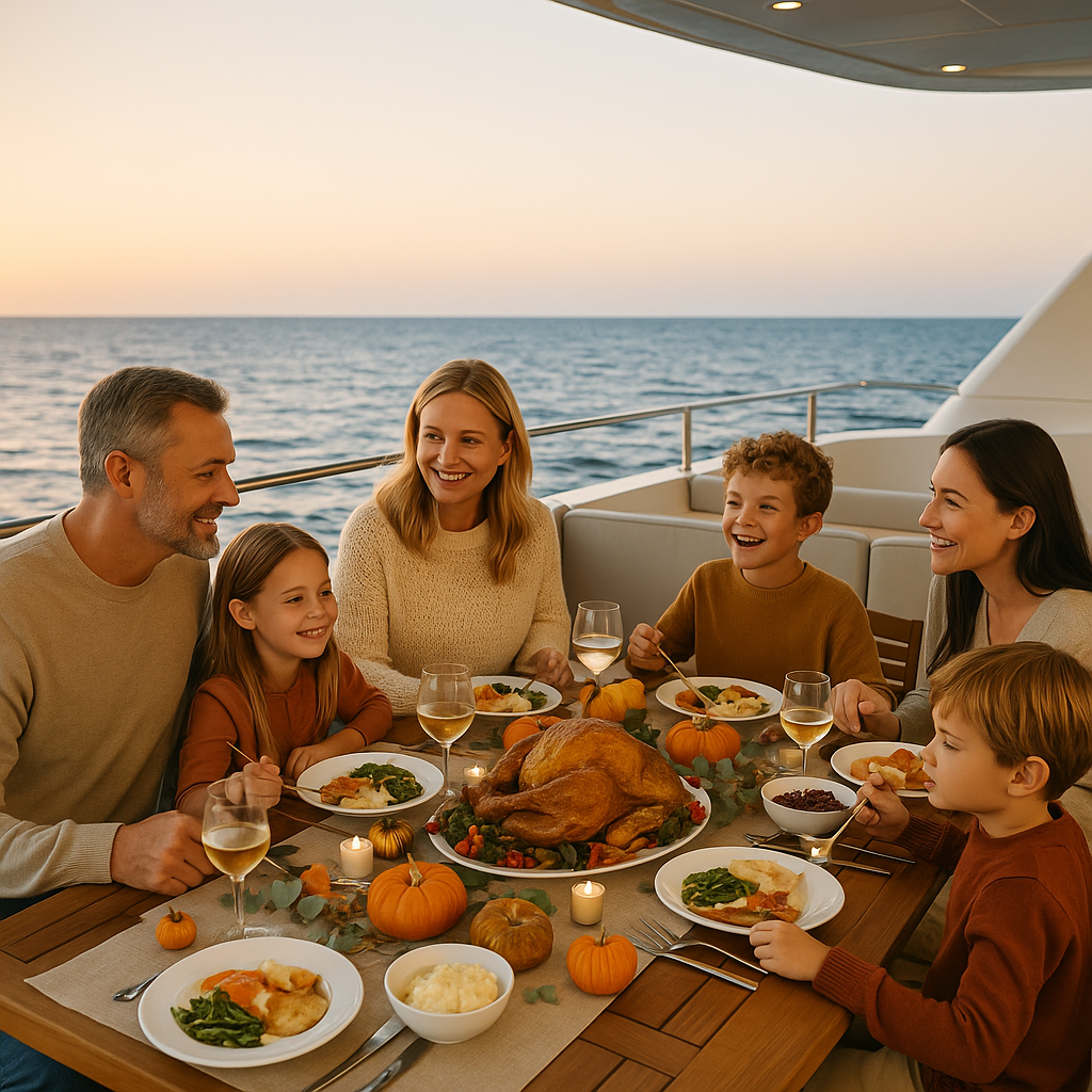Last-Minute Luxurious Thanksgiving on board Yacht Cloud Portfolio