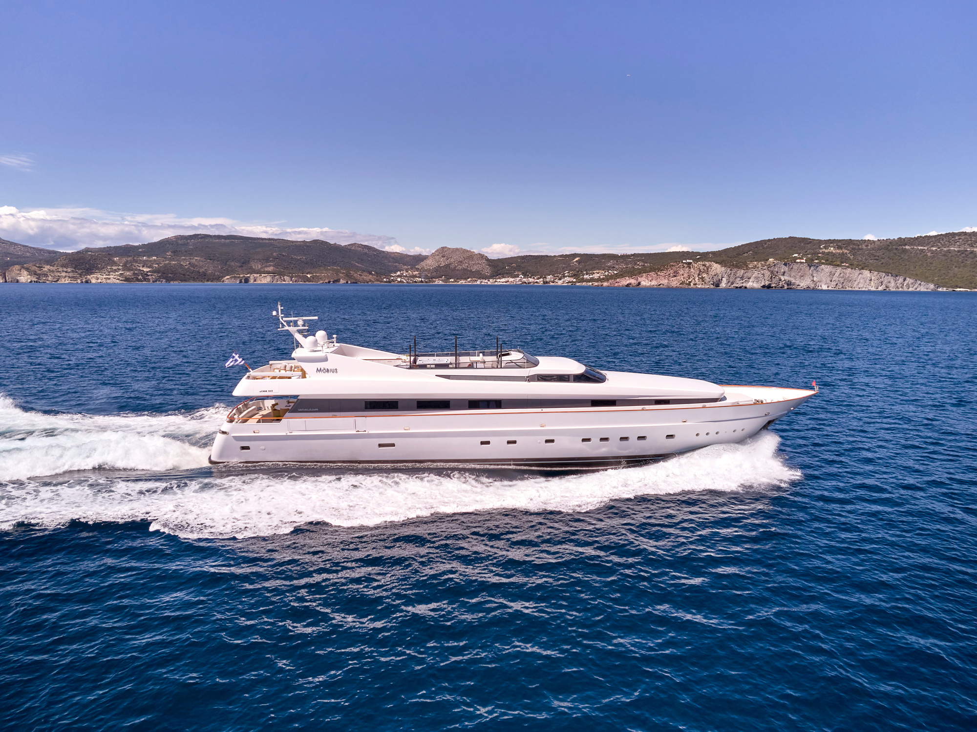 MOBIUS: Luxury 124' Cantieri di Pisa Yacht | Summer 2025 Availability in Greece