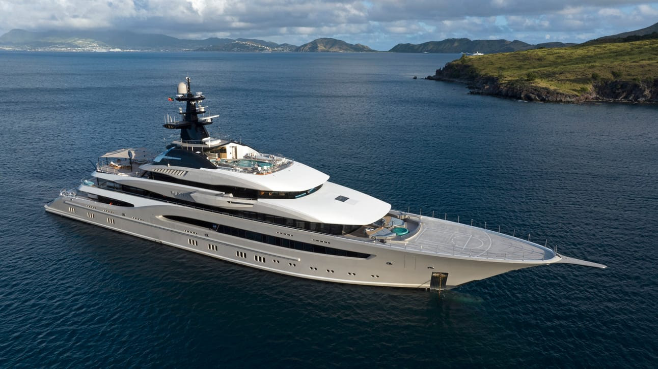 Charter Whisper: A Luxurious Escape Aboard a Refitted 95m Lürssen Superyacht with Yacht Cloud