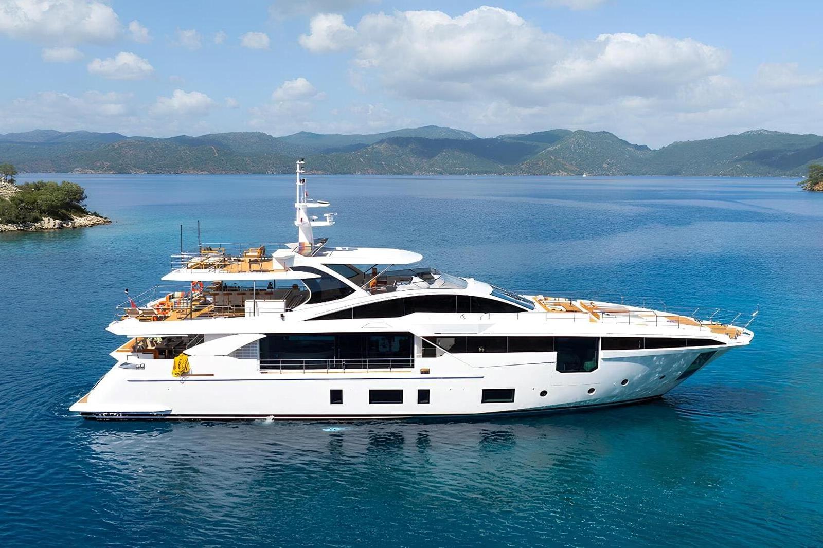 Azimut Grande 35 Metri Yacht Charter in the Aegean Sea