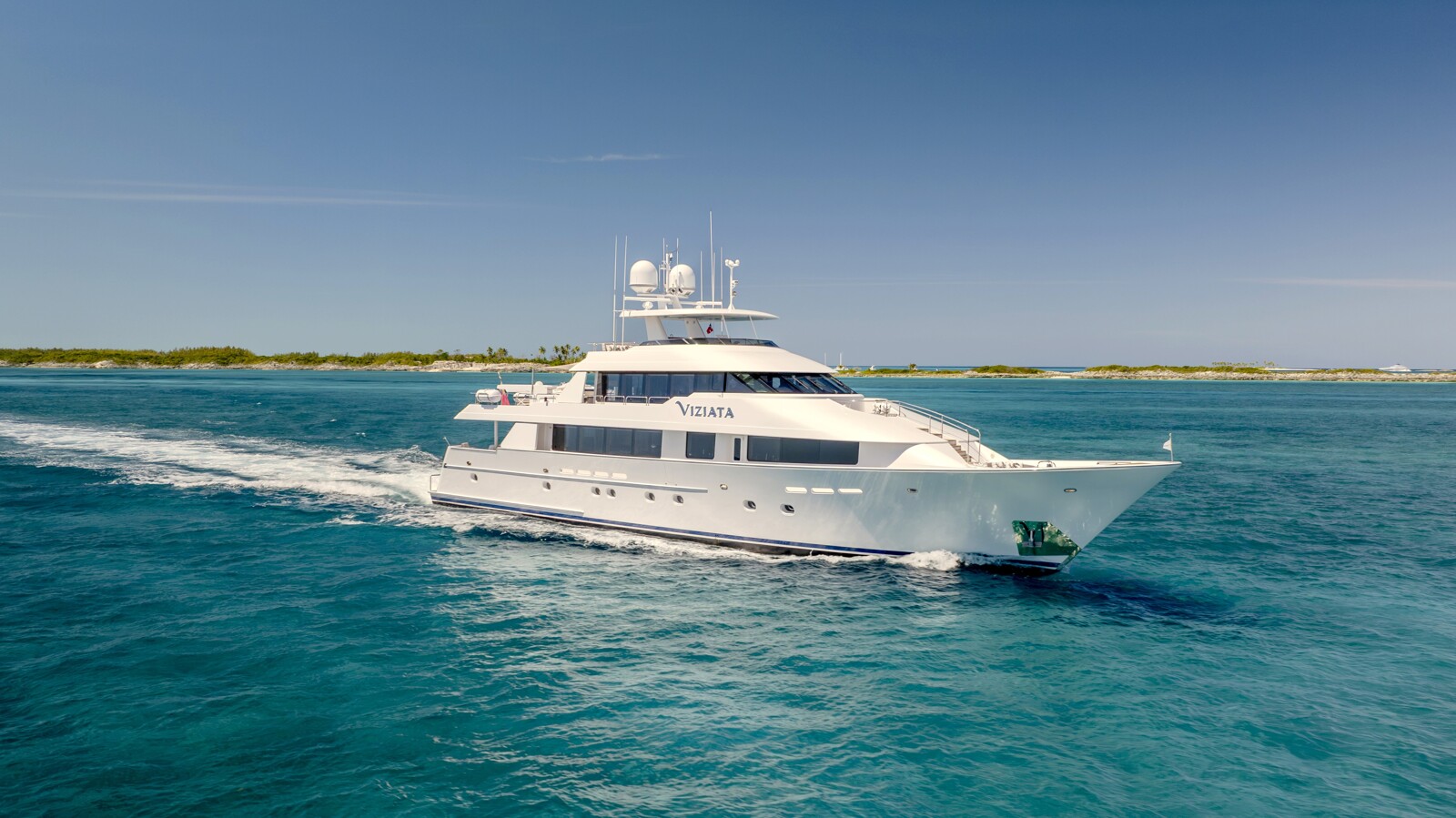 Charter VIZIATA: A Luxurious 130' Westport Yacht Experience in the Bahamas
